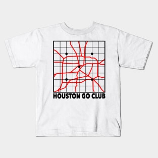 Houston Go Club (Black Lines) Kids T-Shirt